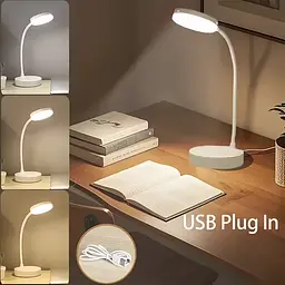Мінімалістична настільна світлодіодна лампа з USB-живленням і сенсорним керуванням Білий 88202 - мініатюра 6