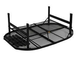 Стіл Bo-Camp Northgate Oval 120x80 cm Black/Grey (1404187) - мініатюра 4