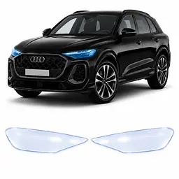 Антигравійна захисна бронеплівка за лекалами для Audi Q5 GU 2025- оптика (фари та ПТФ)