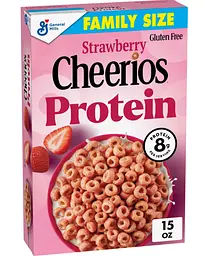 Сухий сніданок General Mills Cheerios Protein Gluten Free Strawberry 425г