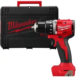 Дриль-шуруповерт акумуляторний безщітковий MILWAUKEE, M18 BLDDRC-0X, 60.5Нм (каркас, HDкейс)