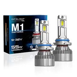 Комплект світлодіодних ламп Infolight M1 Dual Canbus 9012 55W