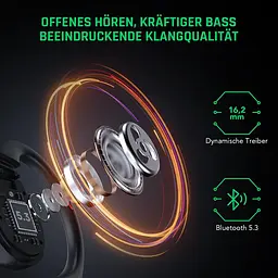 Бездротові навушники Black Shark Open Bluetooth Earphones Black (BHR8844CN) - мініатюра 5