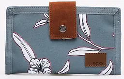 Гаманець жіночий тканинний Roxy Work For Us Wallet 10x19x2 см поліестер сірий з квітами - мініатюра 3