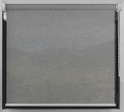 Тканинний ролет Скрін Сіро Білий (Люкс BSC-203) напівпрозорі 150*300