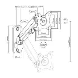 Кронштейн Gembird MA-WA1-01 - миниатюра 5