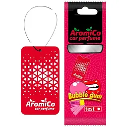 Ароматизатор для авто автомобільний ароматизатор Aromico Bubble Gum Жуйка картонний