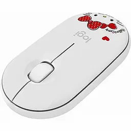 Миша комп'ютерна Logitech Pebble M350 Hello Kitty White (910-006031) - мініатюра 2
