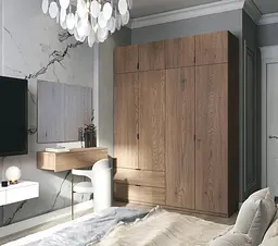 Розпашна Шафа для одягу Doros Лукас Канноло/Канноло 180х50х240 (44900367) - мініатюра 2