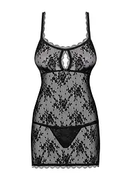 Комплект білизни Obsessive Behindy S/M чорний - мініатюра 6