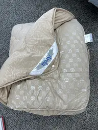 Ковдра євро 4 сезони з холлофайбера Arda 41069 195х215 см бежева - мініатюра 4