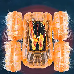 Машинка-амфібія на радіокеруванні YL-103 2.4G Transparent orange - мініатюра 2