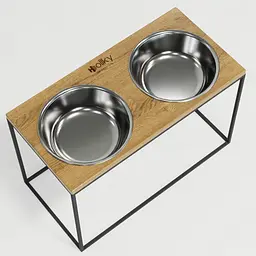 Hollky Base XXL40 — миски на підставці для дуже великих собак (2 × 2,8 л) - мініатюра 7