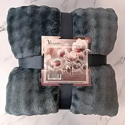 Плед рельєфний Versailles Насичений графіт 200х220 см VS-PR-4400G (147969) - мініатюра 3