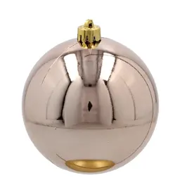 Ялинкова іграшка Chomik пластикові кульки 4 шт, 10 см, шампань (5900779893917_2) - мініатюра 2