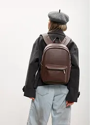 Жіночий рюкзак Sambag Talary шоколадний 35 х 25 х 12 см (35312020) - мініатюра 3