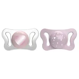 Пустушка Chicco Physioforma Micro силіконова від 0 до 2 місяців Для дівчаток 2 шт (75126.11)