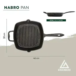 Сковорода Groenberg Nabro Pan Black 28x28 см 2 л (DAS303249) - мініатюра 7