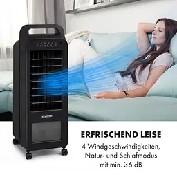 Охолоджувач повітря Klarstein Cooler Rush 3-в-1 132 м³/година Чорний (10035825) - мініатюра 8