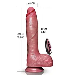 Вібратор B - Series Lyla Power Stroke, 25 см (коричневий) - мініатюра 2