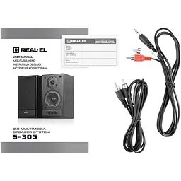 Акустична система REAL-EL S-305 Black (EL121200012) [134997] - мініатюра 9