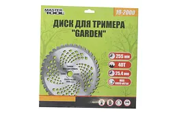 Диск для тримера та мотокоси Mastertool 255 мм x 40 Т Garden - мініатюра 2