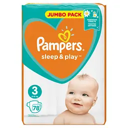 Підгузки Pampers Sleep&Play 3 (6-10 кг), 78 шт. - мініатюра 2