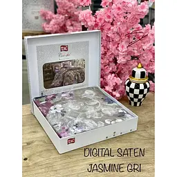 Комплект постільної білизни Jasmine 1,5-спальний Tac pbe0041344 - мініатюра 2