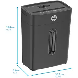 Знищувач документів HP OneShred 6CC, A4, 80g х 6 листів, 5*14, 14 л., P-4 - мініатюра 6