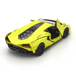Автомодель TechnoDrive Lamborghini Sian, 1:32, жовта (250346U) - мініатюра 8