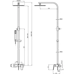 Душова система TOPAZ LEXI TL 21702-H57-BL - мініатюра 5