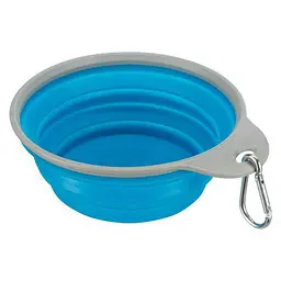 Миска Trixie для собак, дорожня з обідком, 1 л, d:18 см (гума)