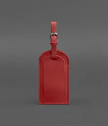 Шкіряна бірка для багажу 2.0 Червона - мініатюра 2