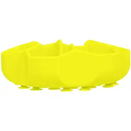 Миска собак та котів Waudog Silicone для повільного харчування 450 мл жовта - мініатюра 3
