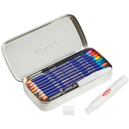 Набір чорнильних олівців Inktense Wash Set у металевому пеналі Derwent - мініатюра 2
