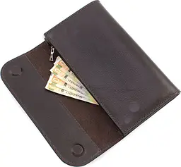 Чоловічий шкіряний гаманець GRANDE PELLE 22,5х13х4 см sum0023148 - мініатюра 5