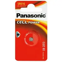 Батарейка Panasonic SR616 х 1 Silver Oxide (SR-616EL/1B)