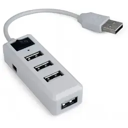 Хаб Usb Gembird UHB-U2P4-21, білий, Usb 2.0 - 4xUsb 2.0, кабель 15 см