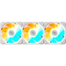 Комплект вентиляторів Gigabyte EZ CHAIN 120мм FAN 120 3-Pack White (GP-GBT EZFAN1203 ICE) - мініатюра 3