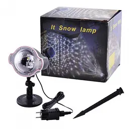 Лазерний проектор вуличний світлодіодний Christmas Snowfall Projector WL-808 - мініатюра 2