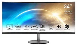 Монітор 34" MSI PRO MP341CQ Curved (PRO MP341CQ) 3440x1440 (Ultra-Wide 2K) VA 100 Hz