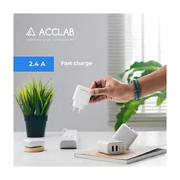 Зарядний пристрій ACCLAB AL-TC224 2хUSB 5В/2,4A/12W (1283126538834) - мініатюра 6