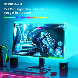 Світлодіодна стрічка RGB Baseus USB Colorful Electronic Sports Game Light Strip - мініатюра 2