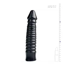 Фалоімітатор All Black Bernhard 26 см чорний - мініатюра 4