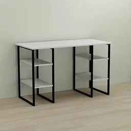 Комп'ютерний стіл Ferrum-decor Карен 75x120x70 чорний ДСП Білий 16мм (FRD-102060)