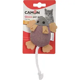 Іграшка для котів Camon Джинсова мишка, з ароматом котячої м'яти, 7,5 см, в асортименті - мініатюра 2