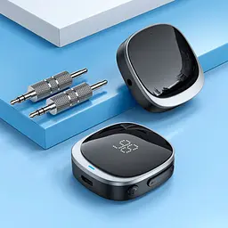 Bluetooth аудіо адаптер Hoco E80 Travel Car Black [133458] - мініатюра 6