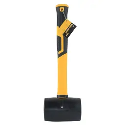 Киянка гумова чорна 680г фібергласова рукоятка SIGMA (4317371)