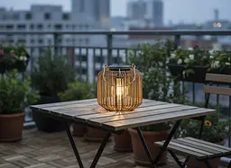 Садовий ліхтар на сонячній батареї GardenLine LAP0121 Коричневий / Еко-стиль — 16 см. - мініатюра 4