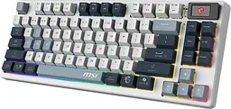 Клавіатура MSI FORGE GK600 TKL W SKY Wireless RGB EN/UA White (S11-43UAP01-HH9) - мініатюра 2